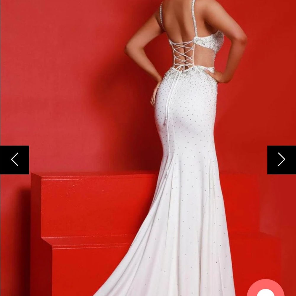 Johnathan Kayne 2846 - Rhinestone Embellished Sleeveless Prom Gown